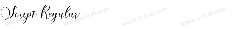 Script Regular字体转换